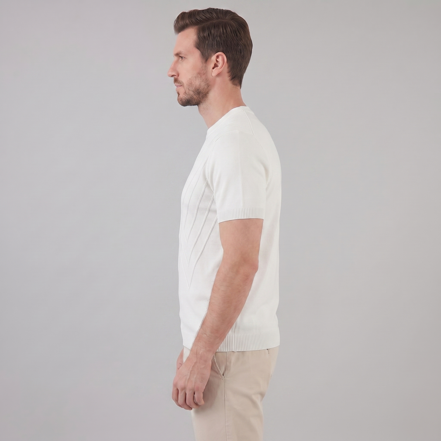 Men's Textured Crew Neck Tee