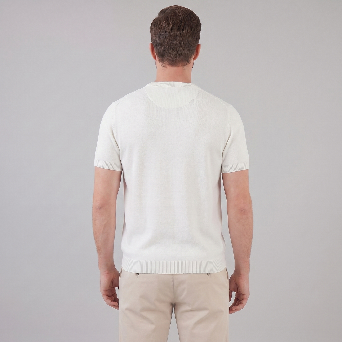 Men's Textured Crew Neck Tee