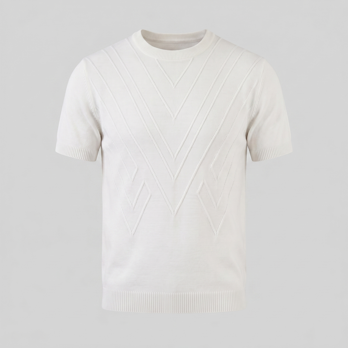 Men's Textured Crew Neck Tee