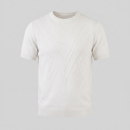 Men's Textured Crew Neck Tee