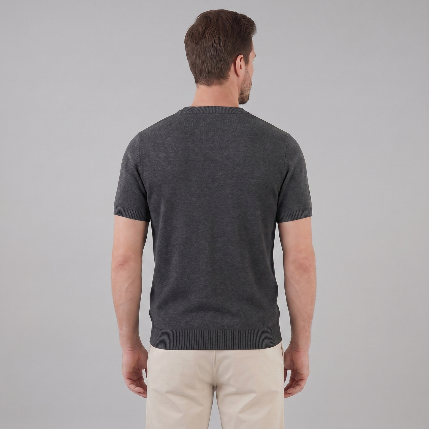 Men's Textured Crew Neck Tee