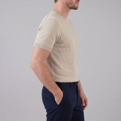 Men's Textured Crew Neck Tee