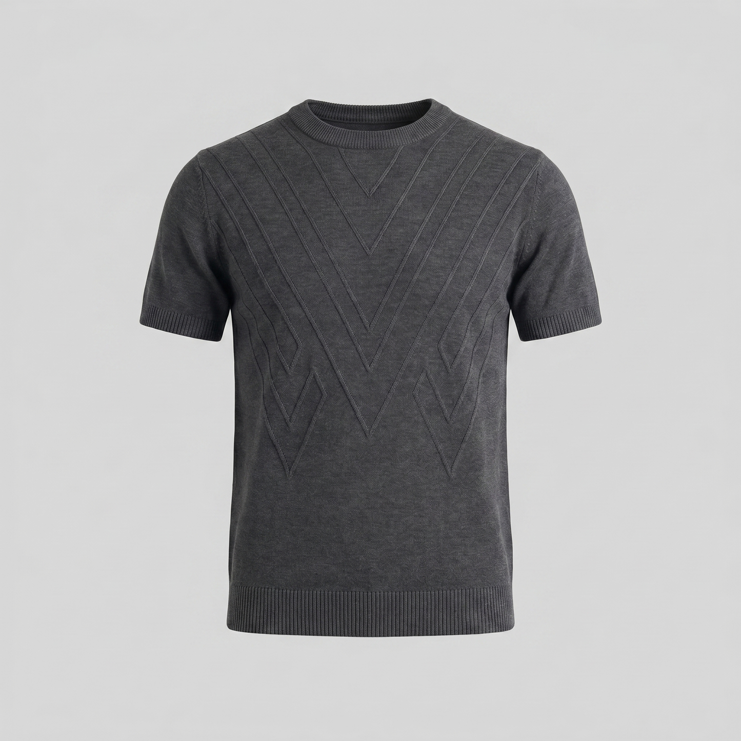 Men's Textured Crew Neck Tee