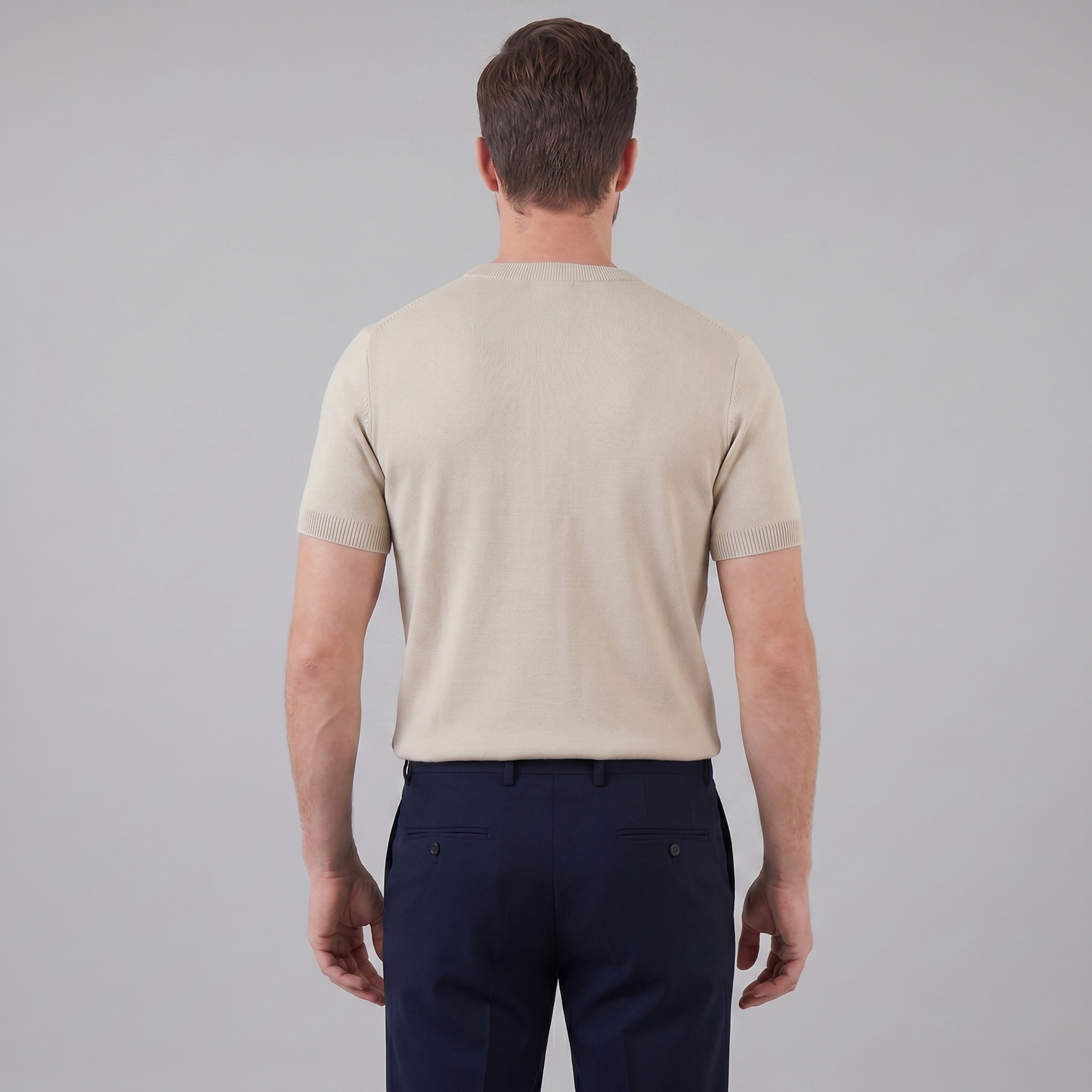 Men's Textured Crew Neck Tee