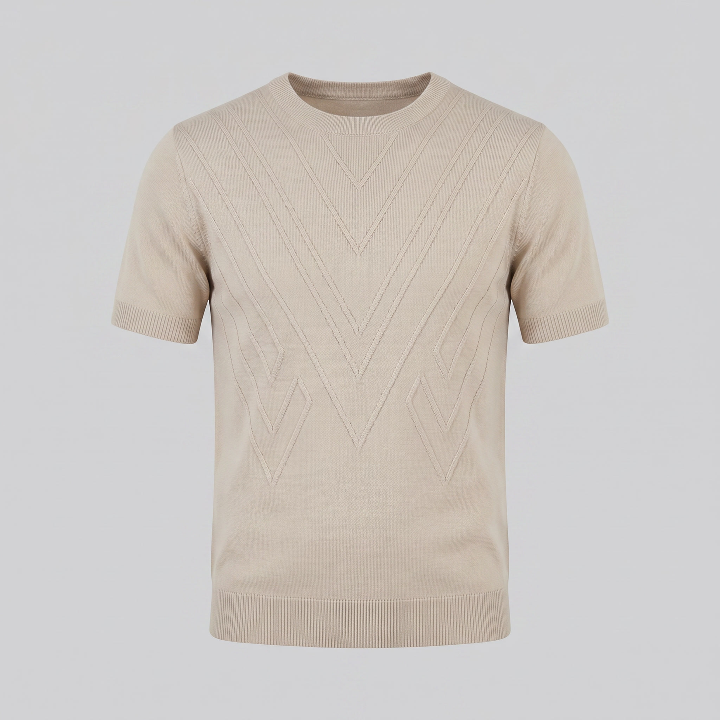 Men's Textured Crew Neck Tee