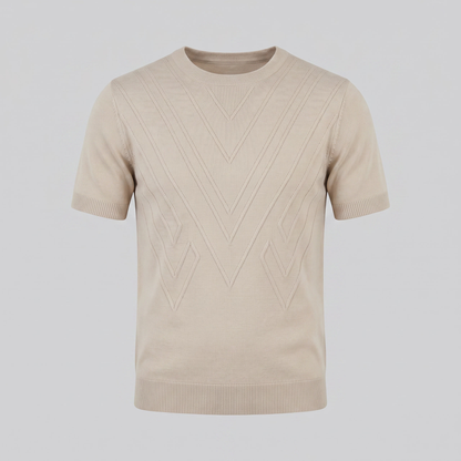 Men's Textured Crew Neck Tee