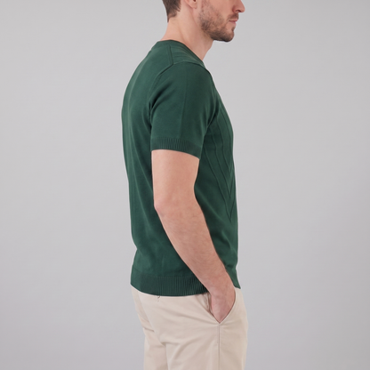 Men's Textured Crew Neck Tee
