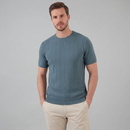 Men's Rib Knit Long Sleeve Tee