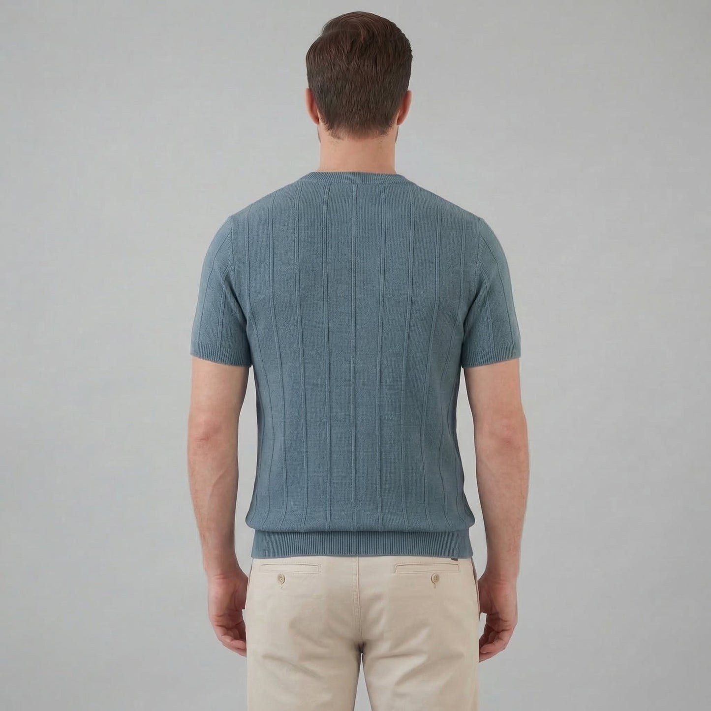 Men's Rib Knit Long Sleeve Tee