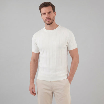 Men's Rib Knit Long Sleeve Tee