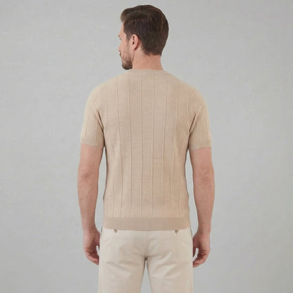 Men's Rib Knit Long Sleeve Tee