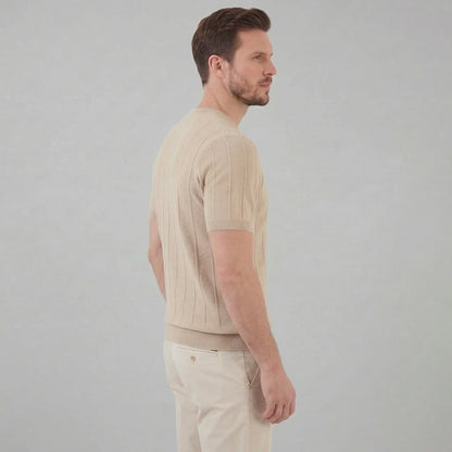 Men's Rib Knit Long Sleeve Tee