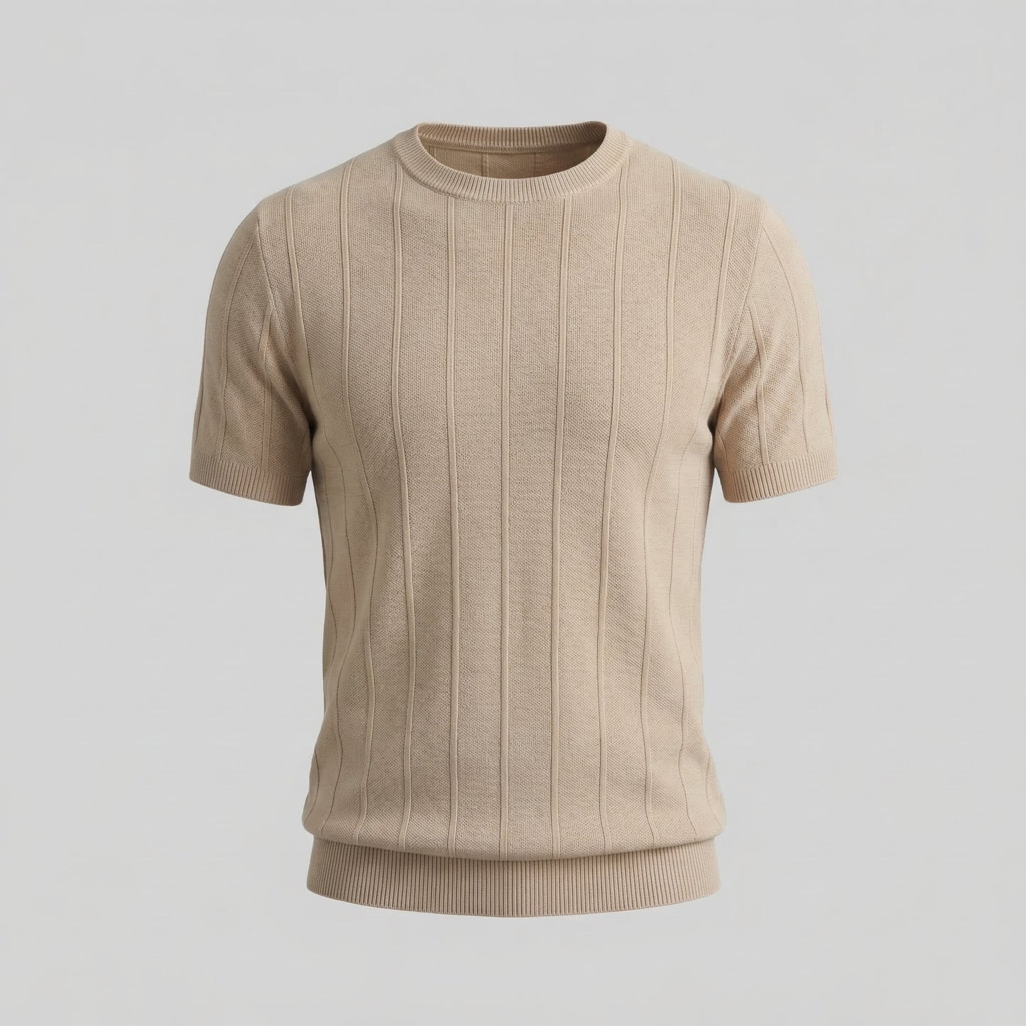 Men's Rib Knit Long Sleeve Tee