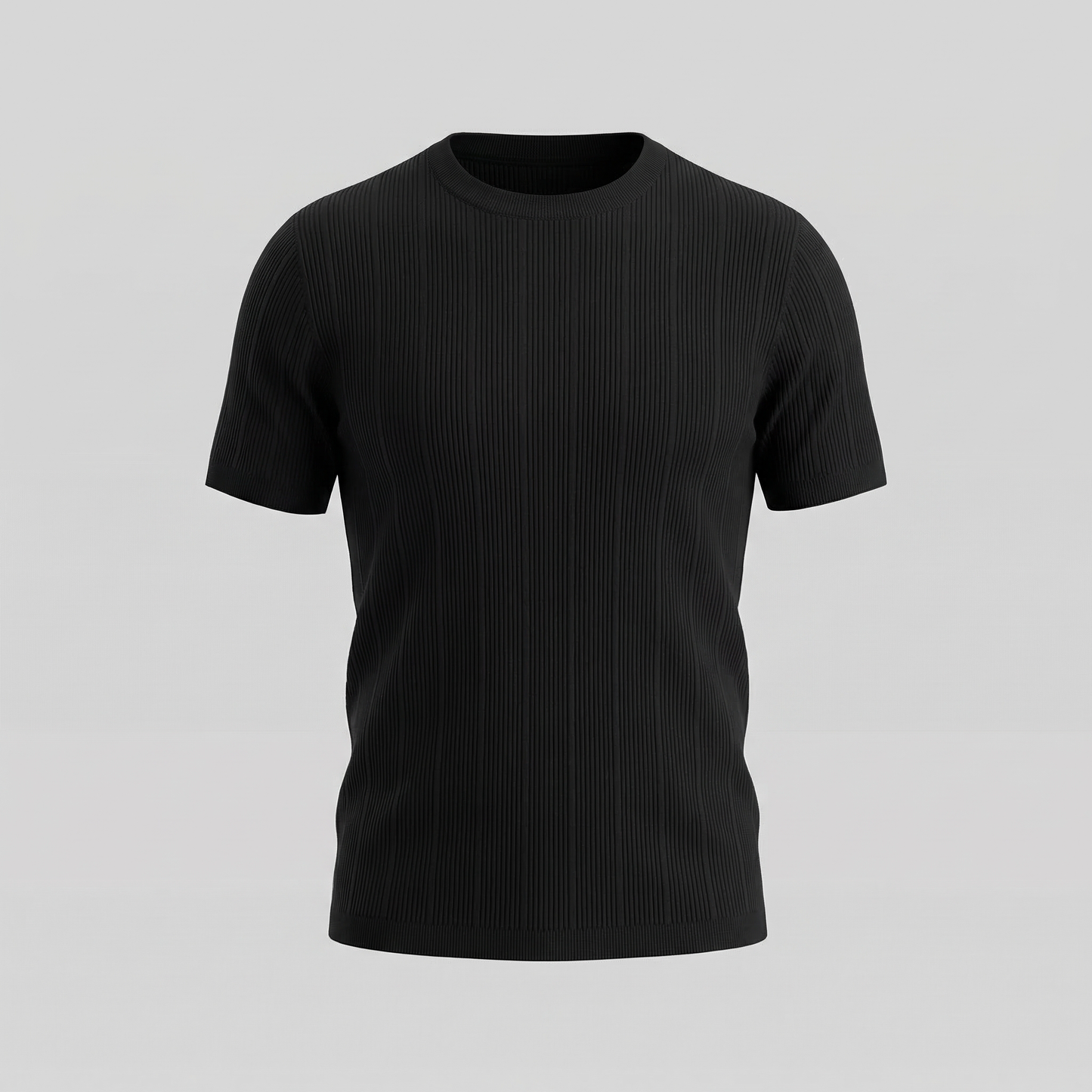 Men's Rib Knit Long Sleeve Tee
