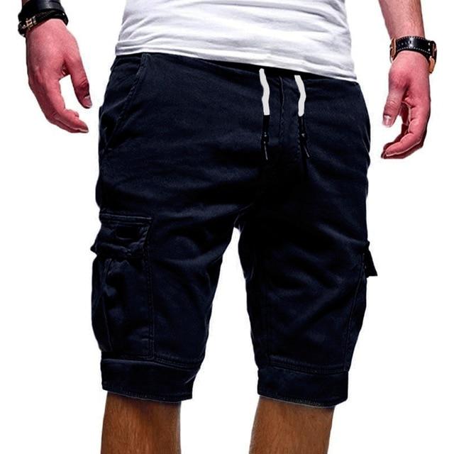Men's Cargo Shorts | Multi-Pocket Drawstring Summer Shorts