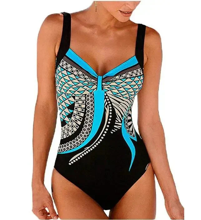 Women's Printed One-Piece Swimsuit | Flattering Fit