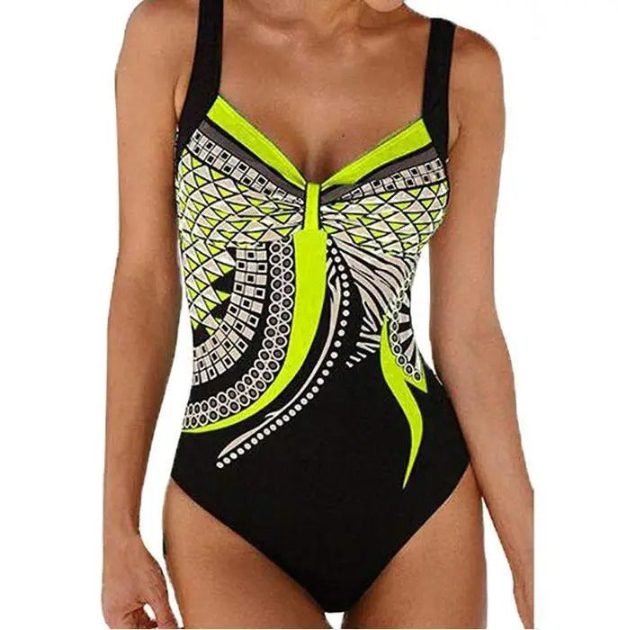Women's Printed One-Piece Swimsuit | Flattering Fit
