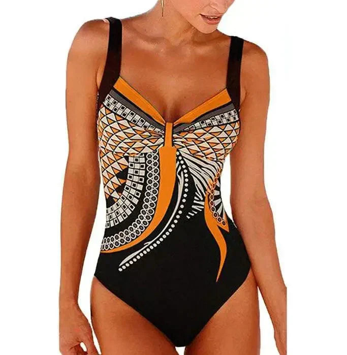 Women's Printed One-Piece Swimsuit | Flattering Fit