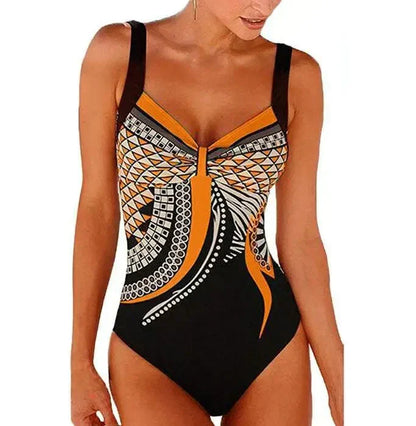 Women's Printed One-Piece Swimsuit | Flattering Fit