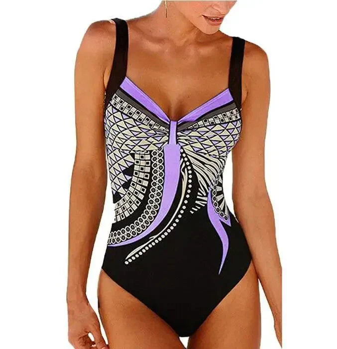 Women's Printed One-Piece Swimsuit | Flattering Fit