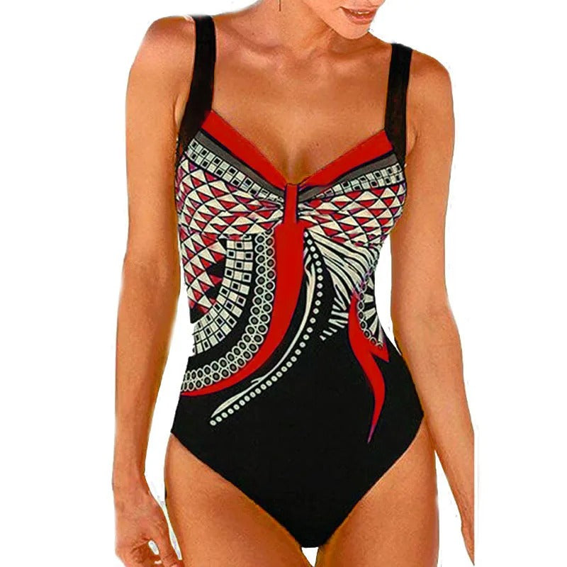 Women's Printed One-Piece Swimsuit | Flattering Fit