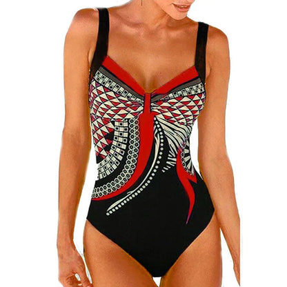 Women's Printed One-Piece Swimsuit | Flattering Fit