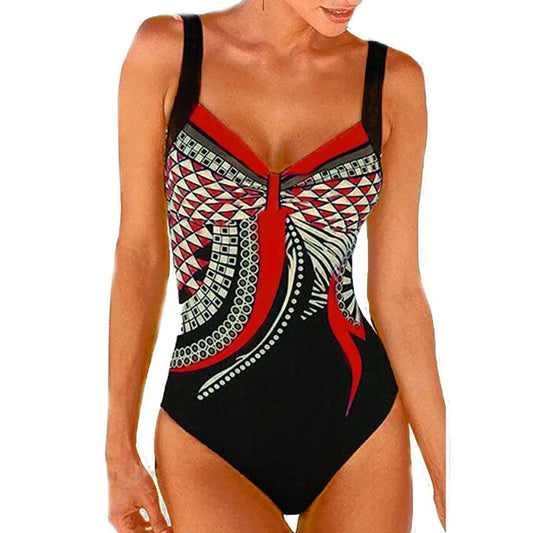 Women's Printed One-Piece Swimsuit | Flattering Fit