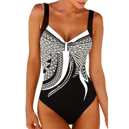 Women's Printed One-Piece Swimsuit | Flattering Fit