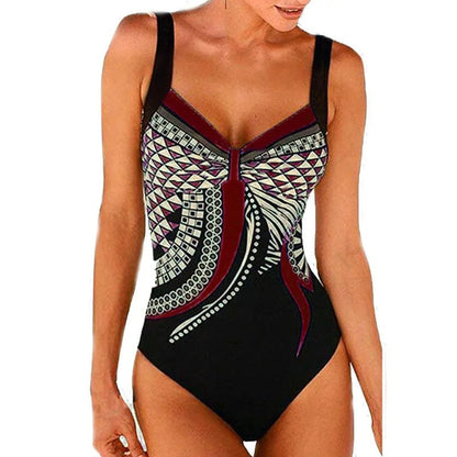 Women's Printed One-Piece Swimsuit | Flattering Fit