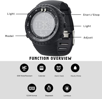 Men's Waterproof Digital Sports Watch | Outdoor Adventure Watch