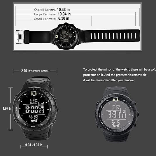 Men's Waterproof Digital Sports Watch | Outdoor Adventure Watch