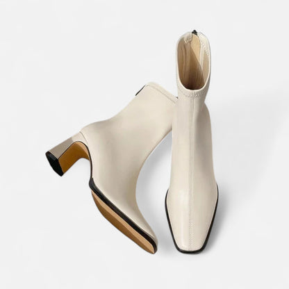 Women's Vintage Ankle Boots | Square Toe Block Heel Style