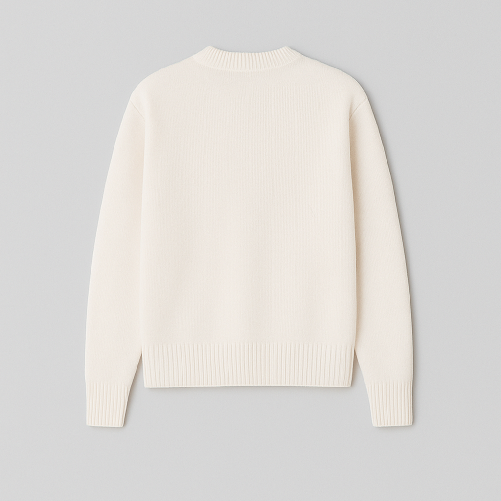 Women's Oversized Heart Print Knitwear | Relaxed Ace-of-Hearts Design