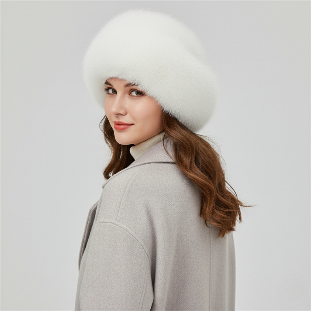 Thicken Plush Warm Fur Hat for Women