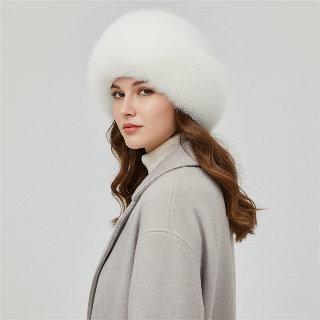 Thicken Plush Warm Fur Hat for Women