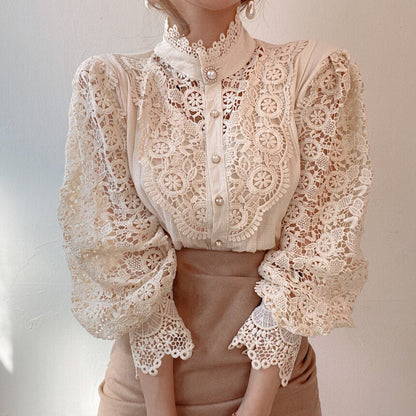 Clara | Elegant Lace Blouse for Women