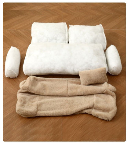 Plush Calming Pet Sofa | Cozy Multi-Size Bed
