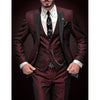 Men's Three-Piece Suit Set | Blazer & Waistcoat Wedding Style