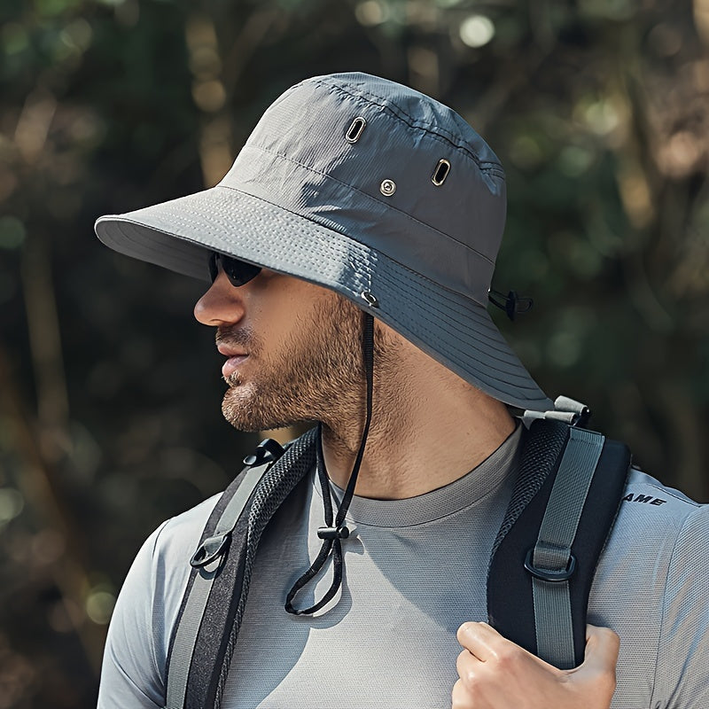 Men's UV-Protection Sun Hat | Wide-Brim Outdoor Style