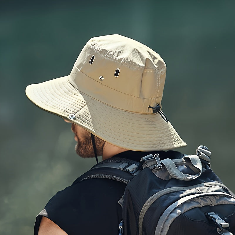 Men's UV-Protection Sun Hat | Wide-Brim Outdoor Style