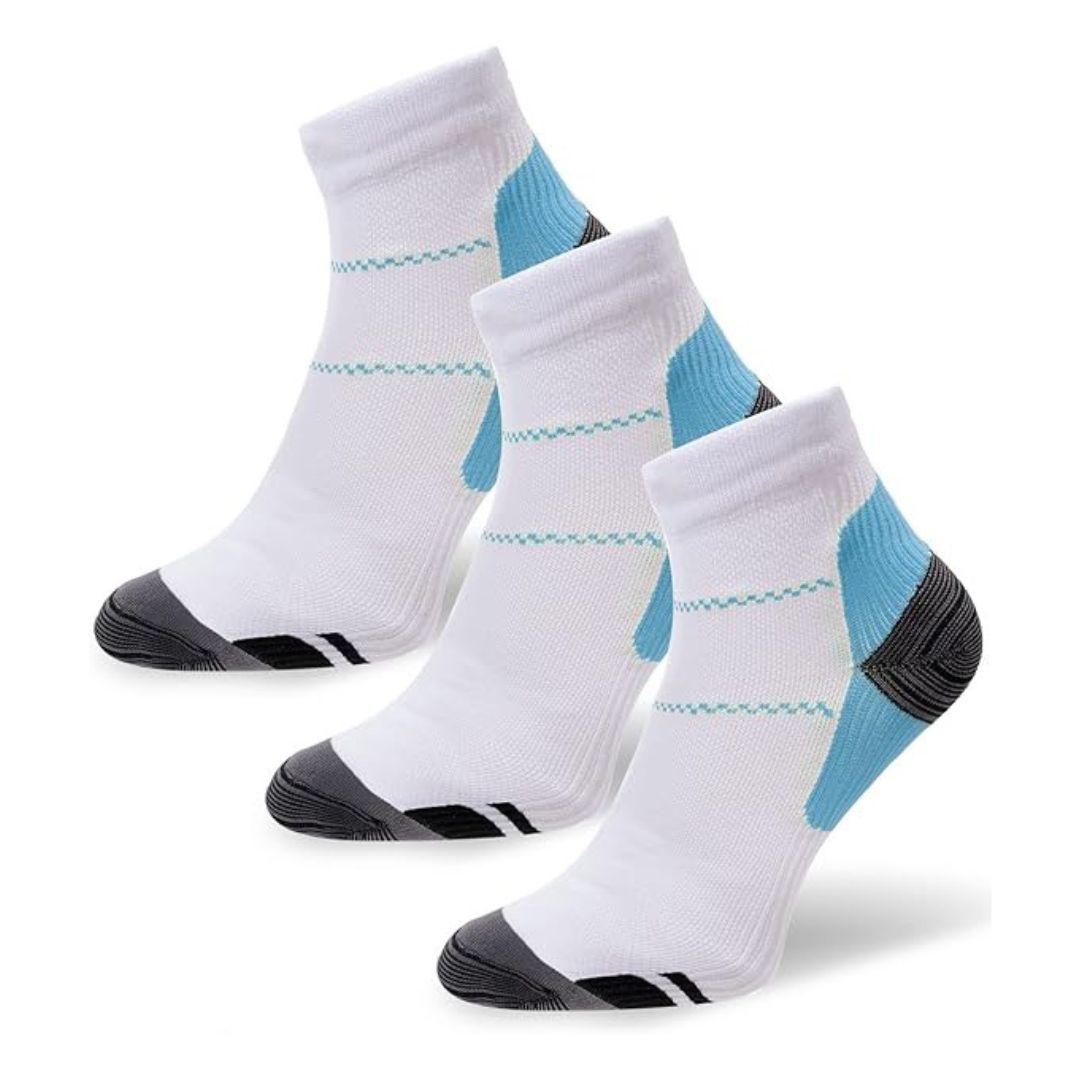 Unisex Compression Ankle Socks | Ergonomic Support 3-Pack
