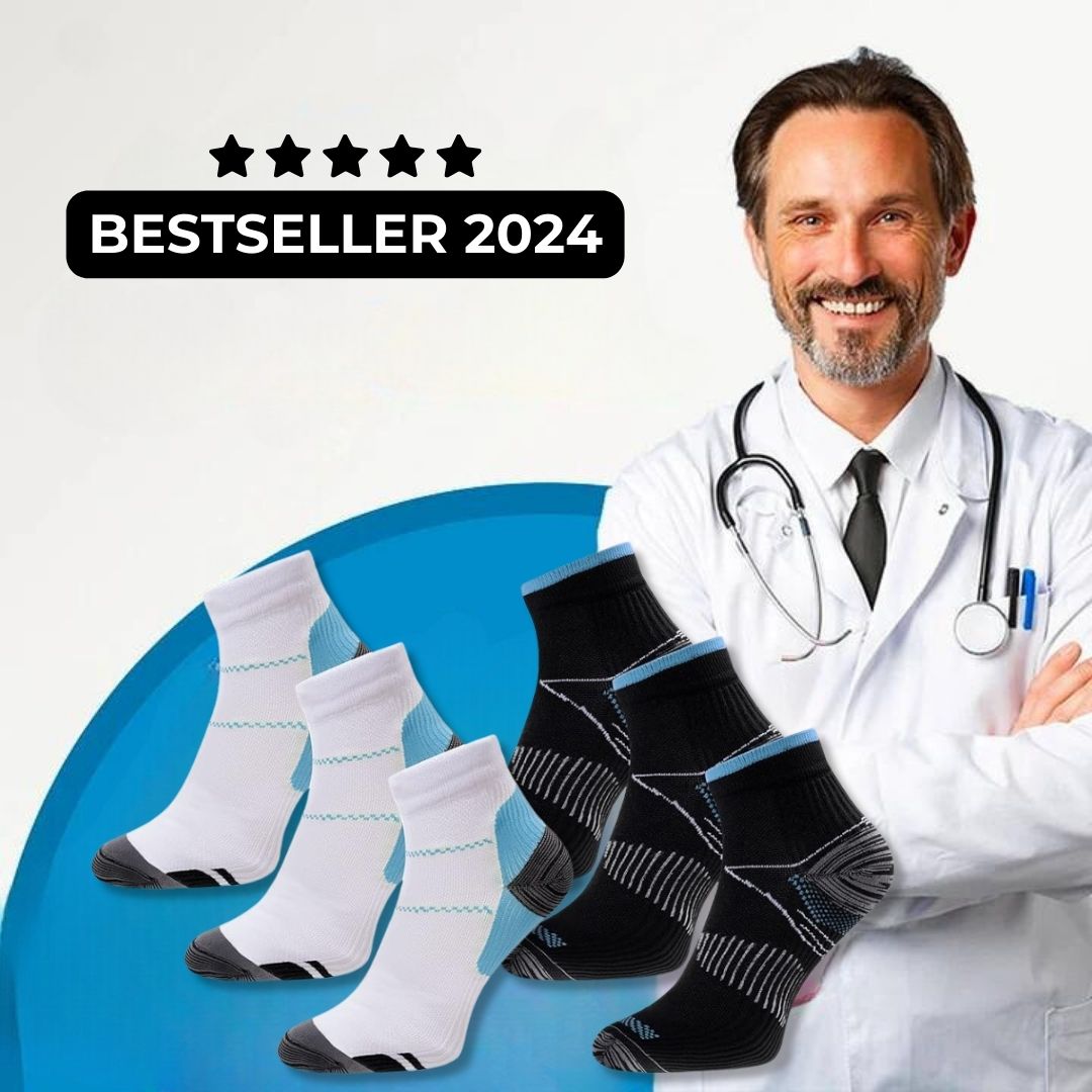 Unisex Compression Ankle Socks | Ergonomic Support 3-Pack