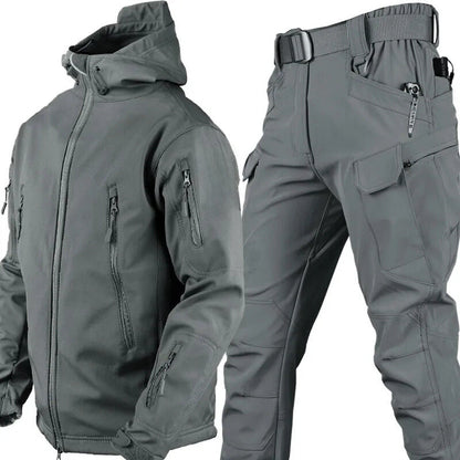 Men's Water-Resistant Outdoor Set | Fleece-Lined Jacket & Pants