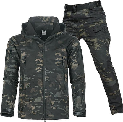 Men's Water-Resistant Outdoor Set | Fleece-Lined Jacket & Pants