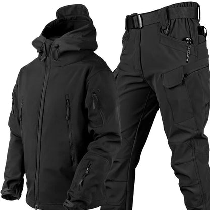 Men's Water-Resistant Outdoor Set | Fleece-Lined Jacket & Pants