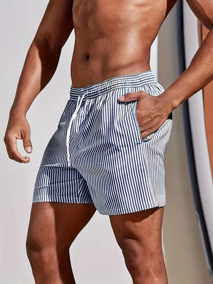 Men's Striped Swim Shorts | Beach & Holiday Essential