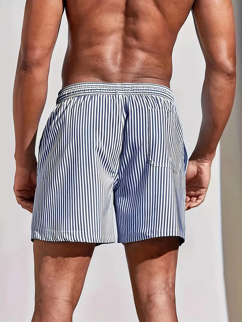 Men's Striped Swim Shorts | Beach & Holiday Essential