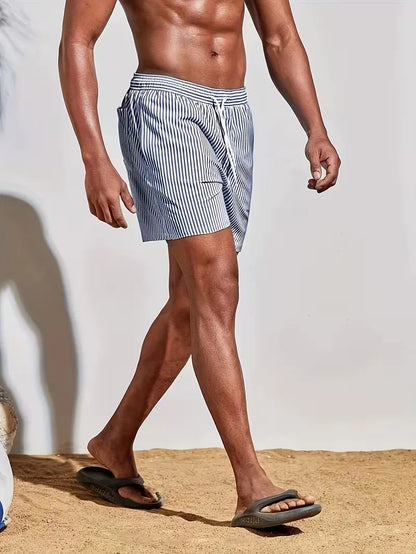 Men's Striped Swim Shorts | Beach & Holiday Essential