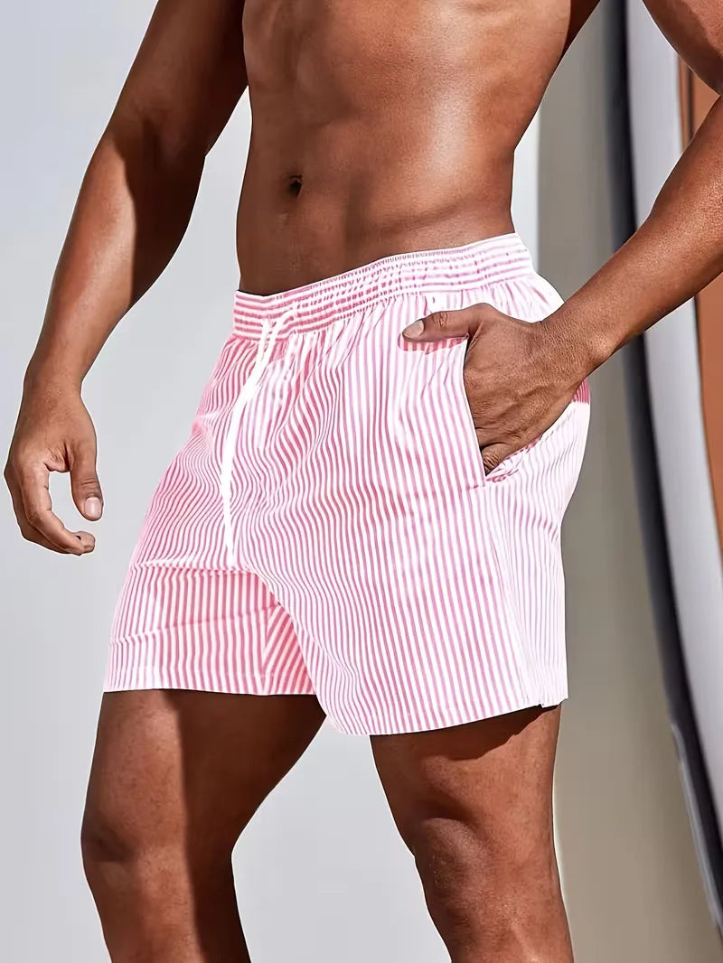 Men's Striped Swim Shorts | Beach & Holiday Essential