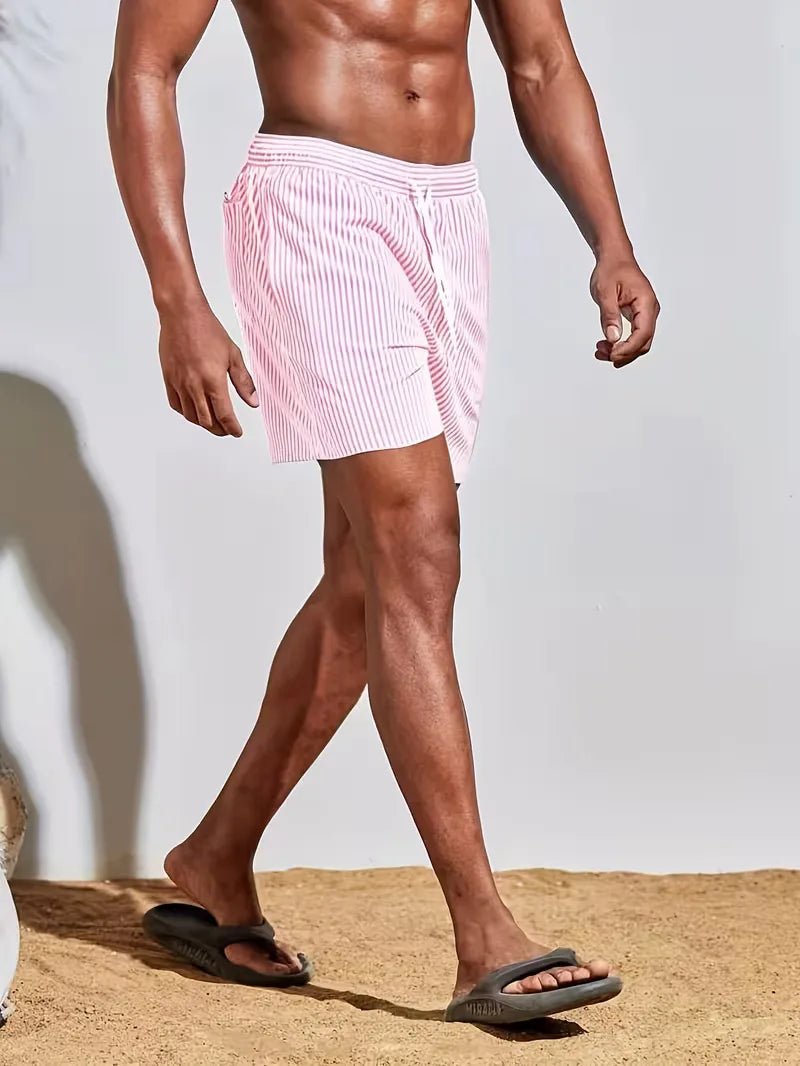 Men's Striped Swim Shorts | Beach & Holiday Essential